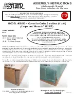 Preview for 2 page of Badger Basket Cedar Sandbox 09500 Assembly Instructions