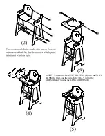 Preview for 4 page of Badger Basket DOLL HIGH CHAIRWITH PLATE, BIB, & SPOON Assembly Instructions