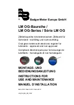 Badger Basket LM OG-PK Instructions For Use And Maintenance Manual preview