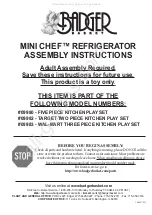 Preview for 1 page of Badger Basket MINI CHEF 09980 Assembly Instructions