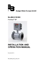 Preview for 1 page of Badger Basket ModMag M2000 Installation And Operation Manual