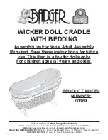 Badger Basket Wicker Doll Cradle 00369 Assembly Instructions preview