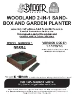 Badger Basket WOODLAND Assembly Instructions Manual preview