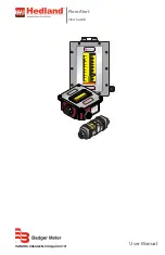 Предварительный просмотр 1 страницы Badger Meter Hedland Flow-Alert User Manual