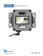 Badger Meter HEDLAND MR Series User Manual предпросмотр