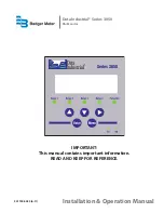 Badger Meter Impeller Data Industrial 3050 Series Installation & Operation Manual preview