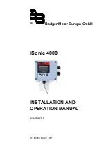 Badger Meter iSonic 4000 Installation And Operation Manual preview