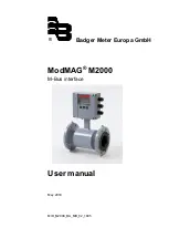 Badger Meter ModMAG M2000 User Manual предпросмотр