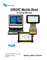 Badger Meter ORION Mobile Read Training Manual предпросмотр