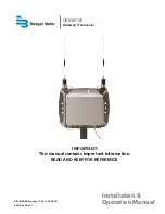 Badger Meter ORION SE Installation & Operation Manual preview