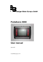 Предварительный просмотр 1 страницы Badger Meter PortaSonic 9000 User Manual