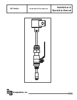 Предварительный просмотр 1 страницы Badger Meter SDI Series Installation & Operation Manual