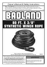 Badland 56412 Owner'S Manual & Safety Instructions preview