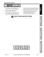 Preview for 7 page of Badland 63769 Owner'S Manual