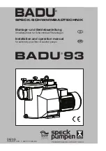 Badu Tec BADU 93/110 Installation And Operation Manual preview