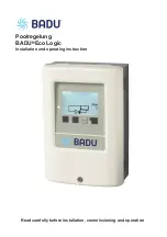 Предварительный просмотр 1 страницы BADU Eco Logic Installation And Operating Instructions Manual