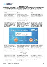 Preview for 2 page of BADU Eco Touch II Manual