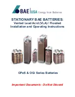 BAE OGi Series Installation And Operating Instructions Manual предпросмотр