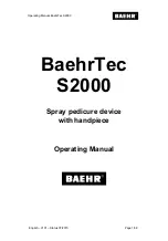 Baehr Tec S2000 Operating Manual preview