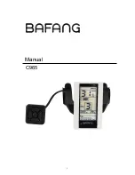 BAFANG C965 Manual preview