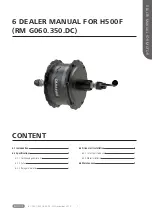 Preview for 1 page of BAFANG H500F Dealer'S Manual