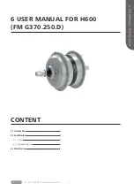 BAFANG H600 User Manual preview