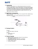 Предварительный просмотр 3 страницы Bafo BF-120 User Manual