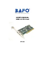 Bafo BF-462 User Manual preview