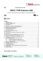 Предварительный просмотр 1 страницы BAG HISTO TYPE Rainbow QS6 Instructions For Use Manual