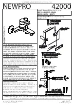 Предварительный просмотр 1 страницы bagno NEWPRO 42000 Installation And Care