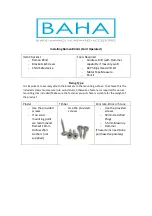 Preview for 1 page of Baha Cord Operated Roman Blind Installation Instructions