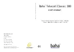 Preview for 1 page of Baha Telecoil Classic 300 User Manual