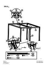 Предварительный просмотр 14 страницы BAHAG Palma Pavillon 3x4M Manual