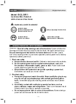 Preview for 2 page of Bahco BCL31R1 Operating Instructions Manual