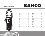 Bahco BDACM1000 User Manual preview