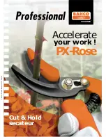 Preview for 1 page of Bahco Cut & Hold Secateur PX-Rose Brochure