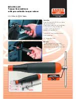 Bahco Torque Screwdrivers BE-6990-AH Specification preview