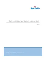 Предварительный просмотр 1 страницы Baicells mBS1100 Installation Manual