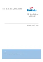 Baicells mBS31001 Installation Manual предпросмотр