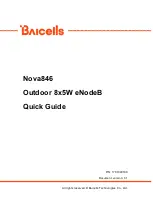 Baicells Nova846 Quick Manual предпросмотр