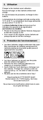 Предварительный просмотр 8 страницы Baier 9997 Instruction Manual