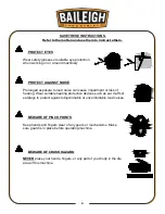 Предварительный просмотр 7 страницы Baileigh Industrial 1000264 Operator'S Manual