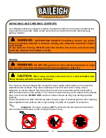 Предварительный просмотр 11 страницы Baileigh Industrial 1000264 Operator'S Manual