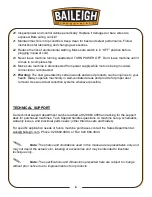 Preview for 10 page of Baileigh Industrial 1002679 Operator'S Manual