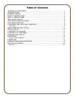 Preview for 2 page of Baileigh Industrial 1002704 Operator'S Manual