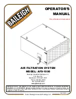 Baileigh Industrial AFS-1000 Operator'S Manual предпросмотр