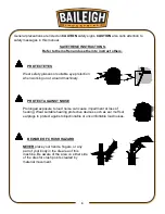 Предварительный просмотр 6 страницы Baileigh Industrial B8075 Operator'S Manual