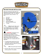 Предварительный просмотр 20 страницы Baileigh Industrial B8075 Operator'S Manual