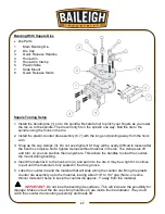 Предварительный просмотр 30 страницы Baileigh Industrial B8075 Operator'S Manual