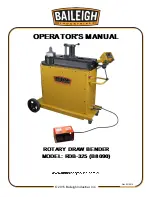 Preview for 1 page of Baileigh Industrial B8090 Operator'S Manual